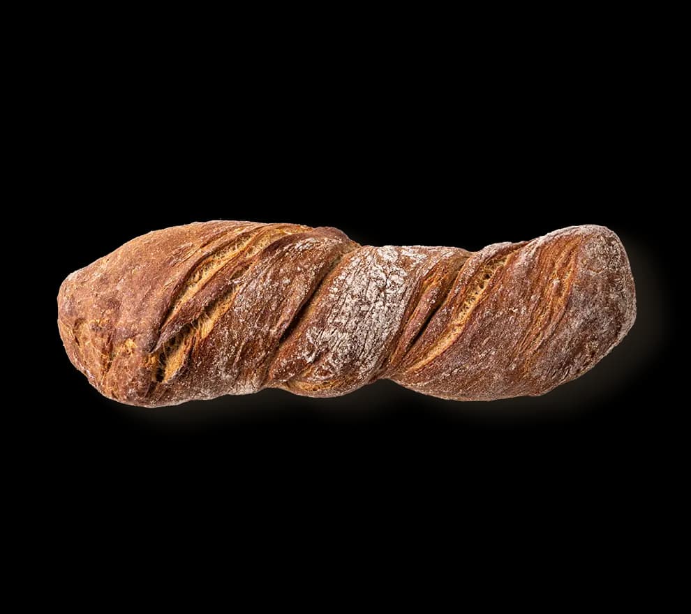 Ein Stück knuspriges Brot.